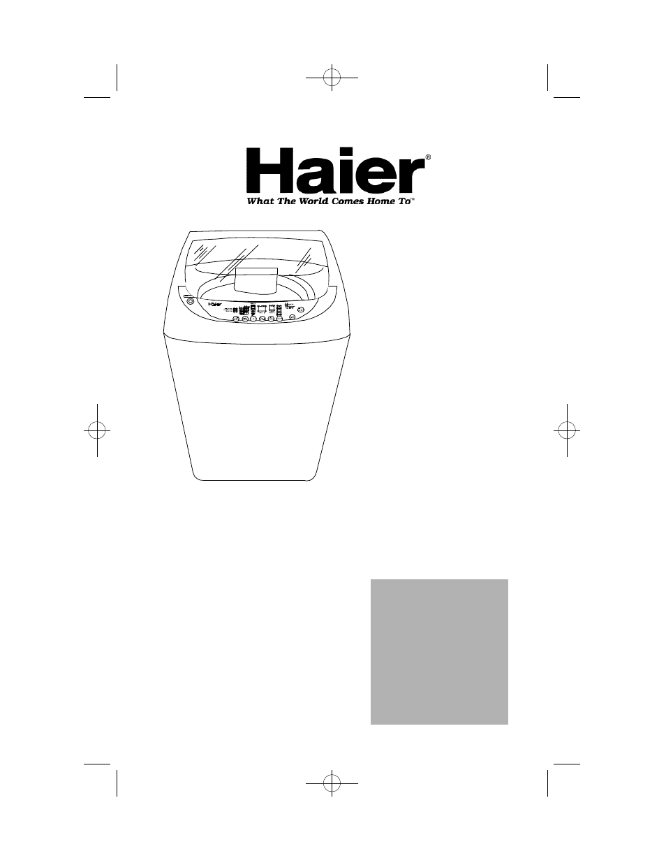 haier XQB60-91BF User Manual | 31 pages