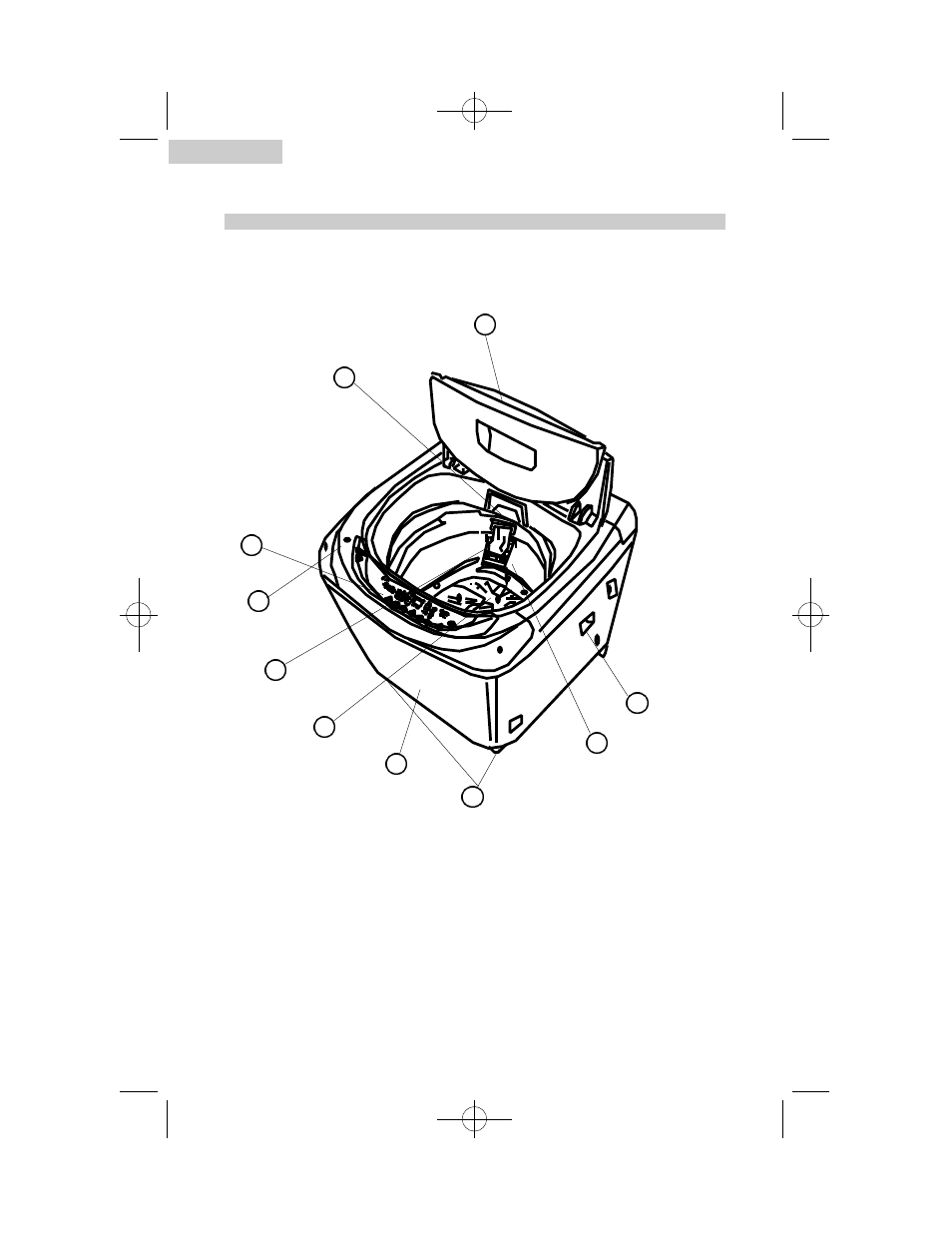 Operating instructions, Parts and features | haier XQB60-91BF User Manual | Page 6 / 31