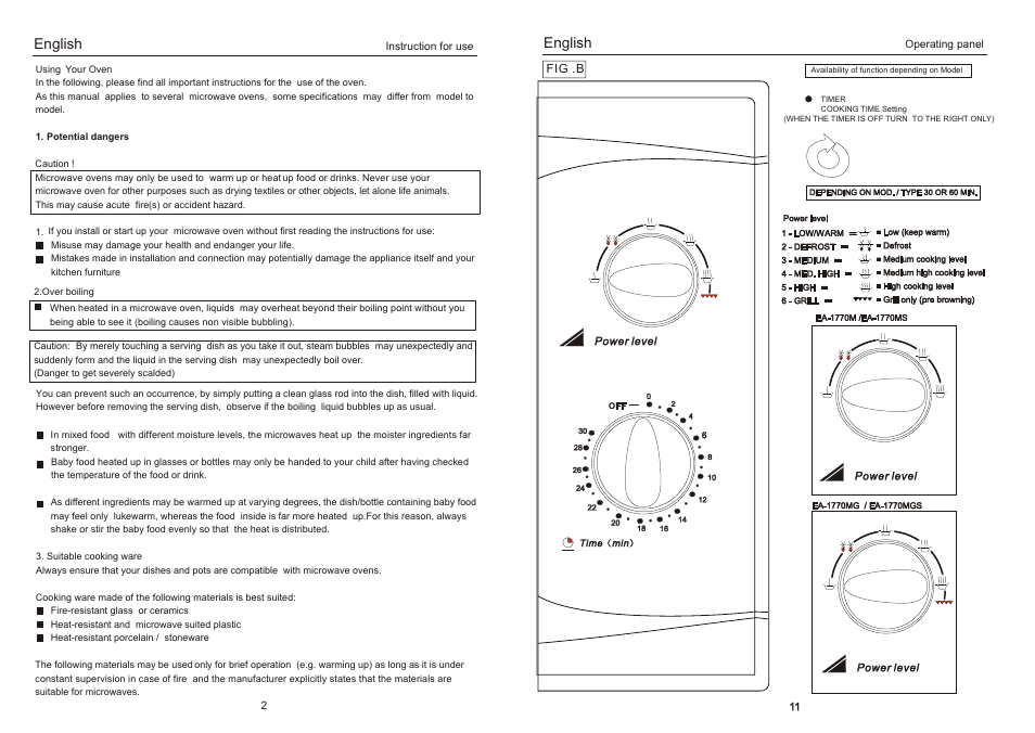 English | haier EA-1770MG User Manual | Page 4 / 8