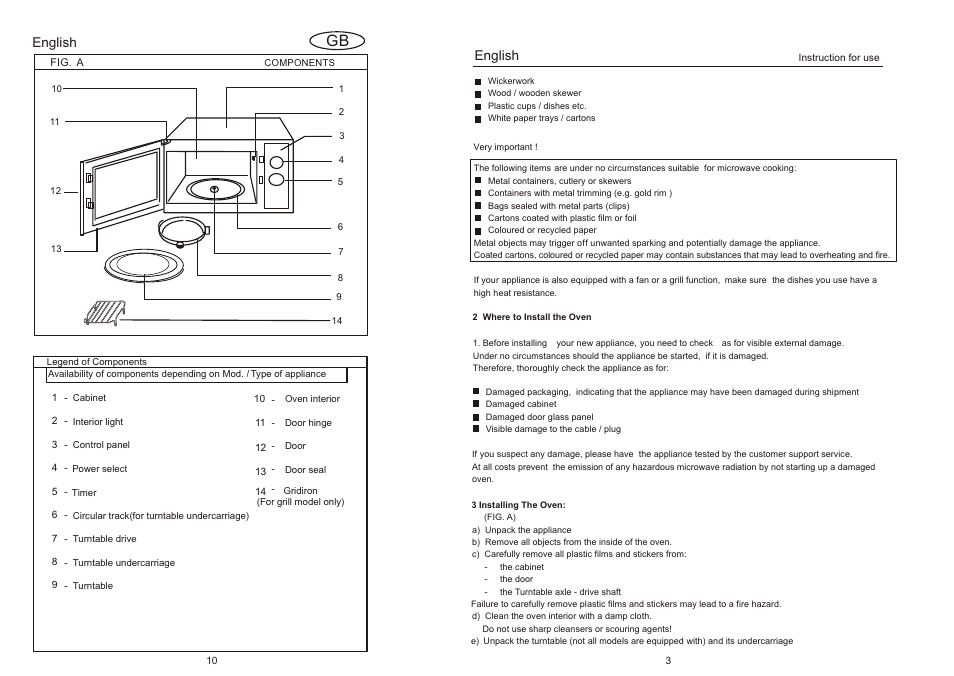 English | haier EA-1770MG User Manual | Page 5 / 8