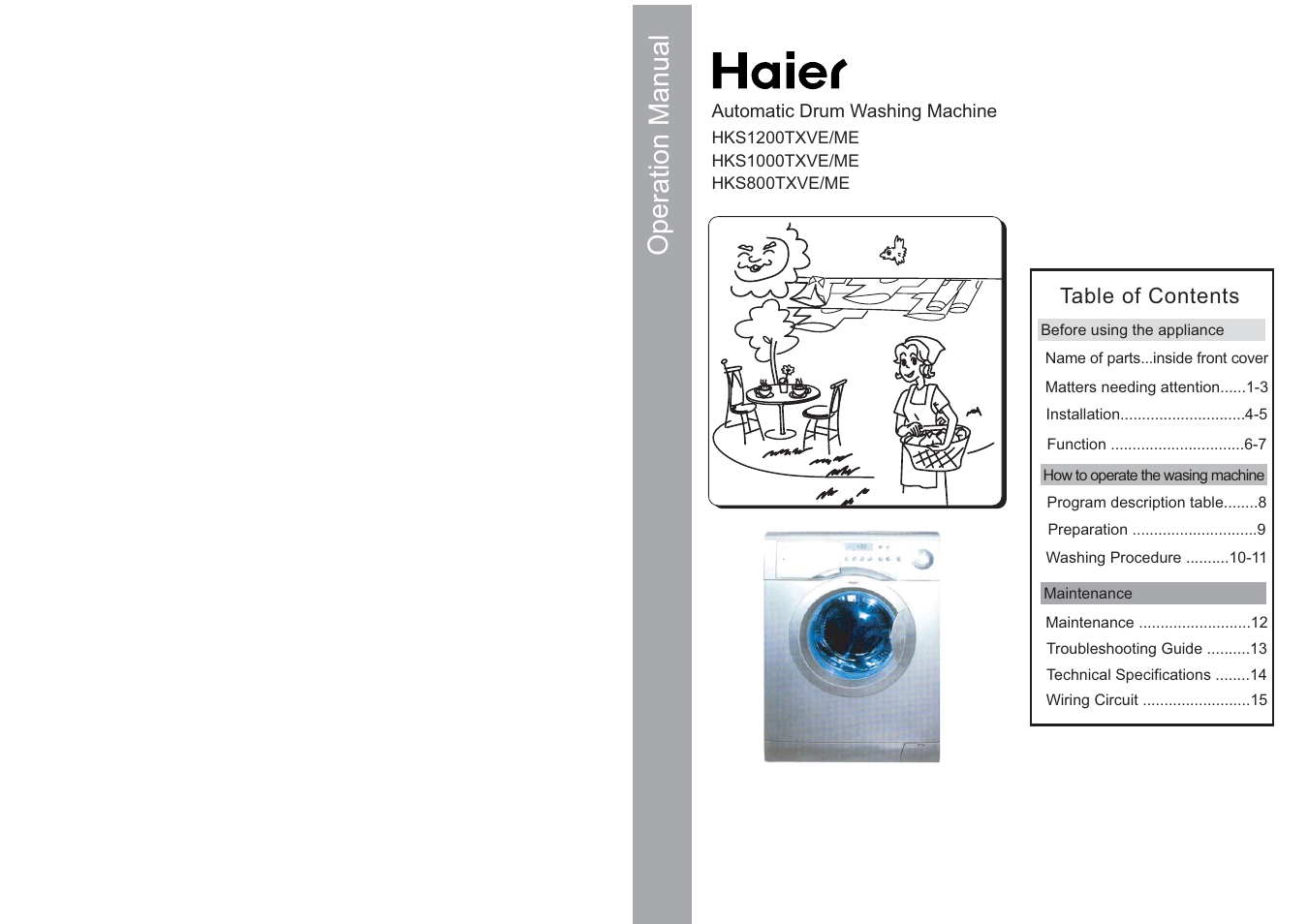 haier HKS800TXVE User Manual | 10 pages