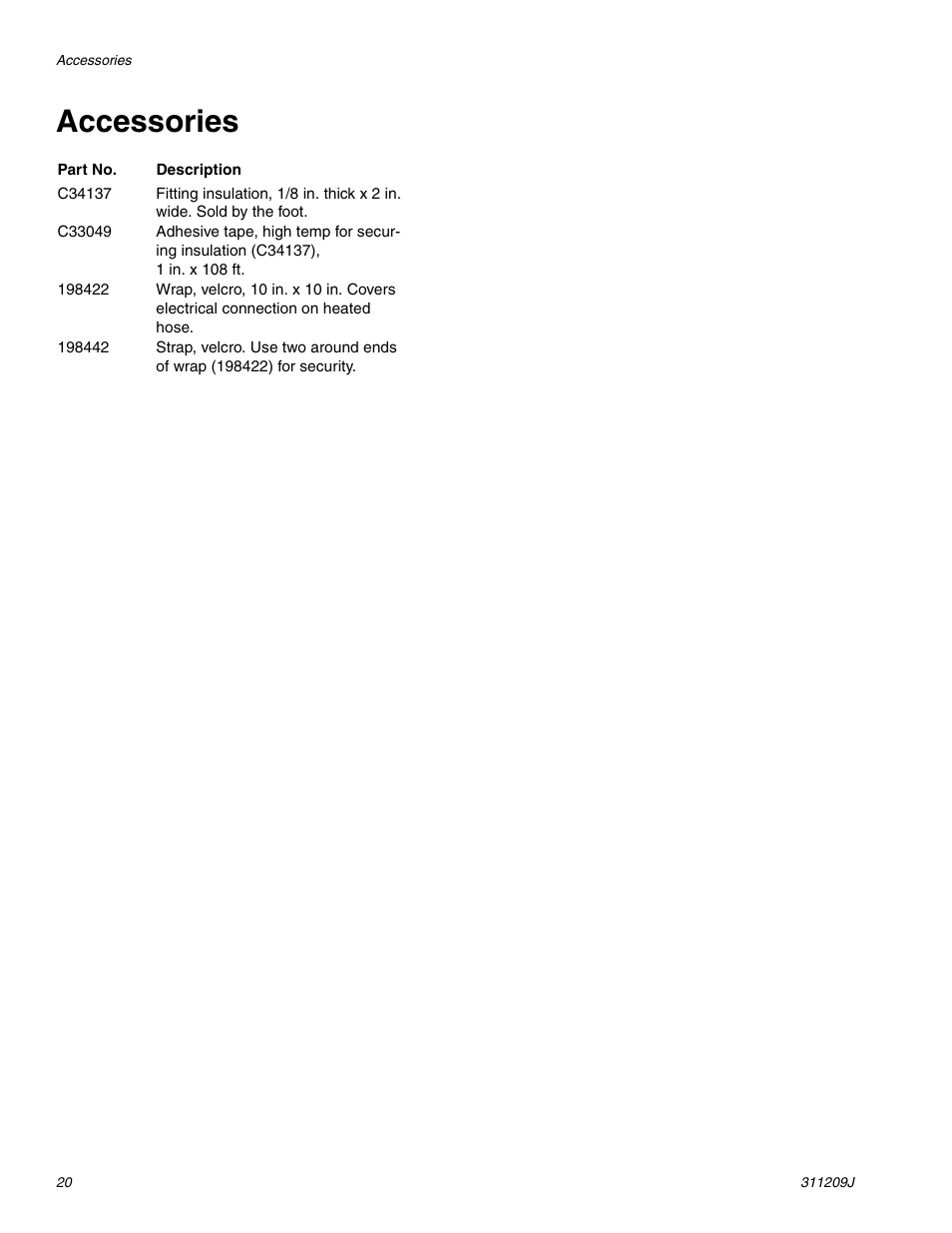 Accessories | haier 311209J User Manual | Page 20 / 22