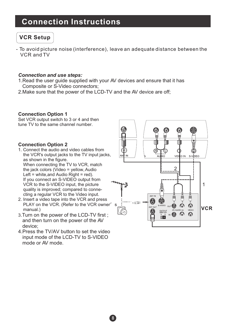 Connection instructions | haier L1709A-A User Manual | Page 10 / 25
