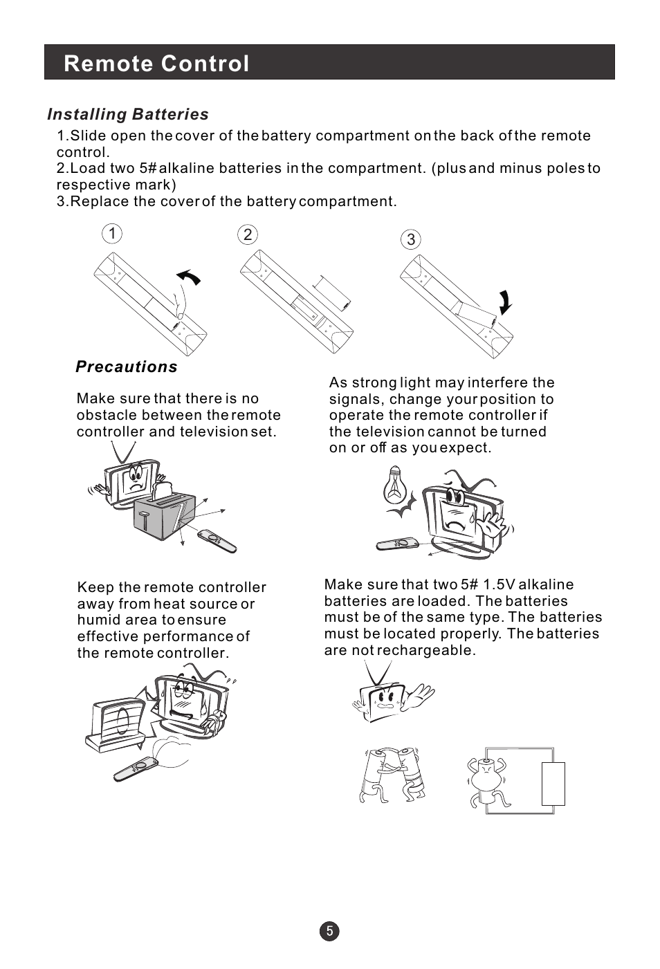 Remote control | haier L1709A-A User Manual | Page 7 / 25