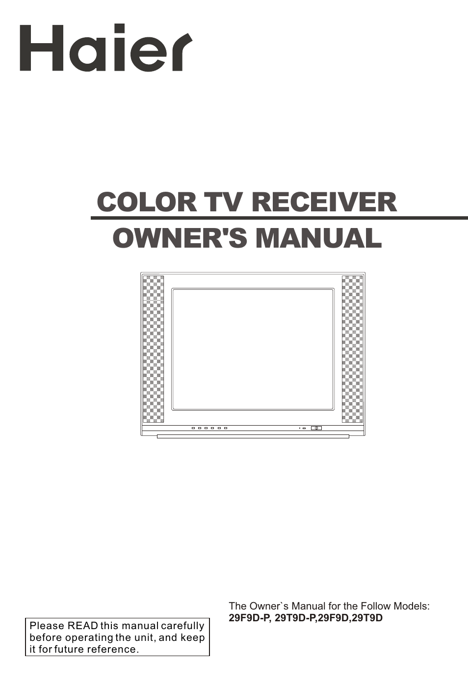 haier 29T9D User Manual | 26 pages