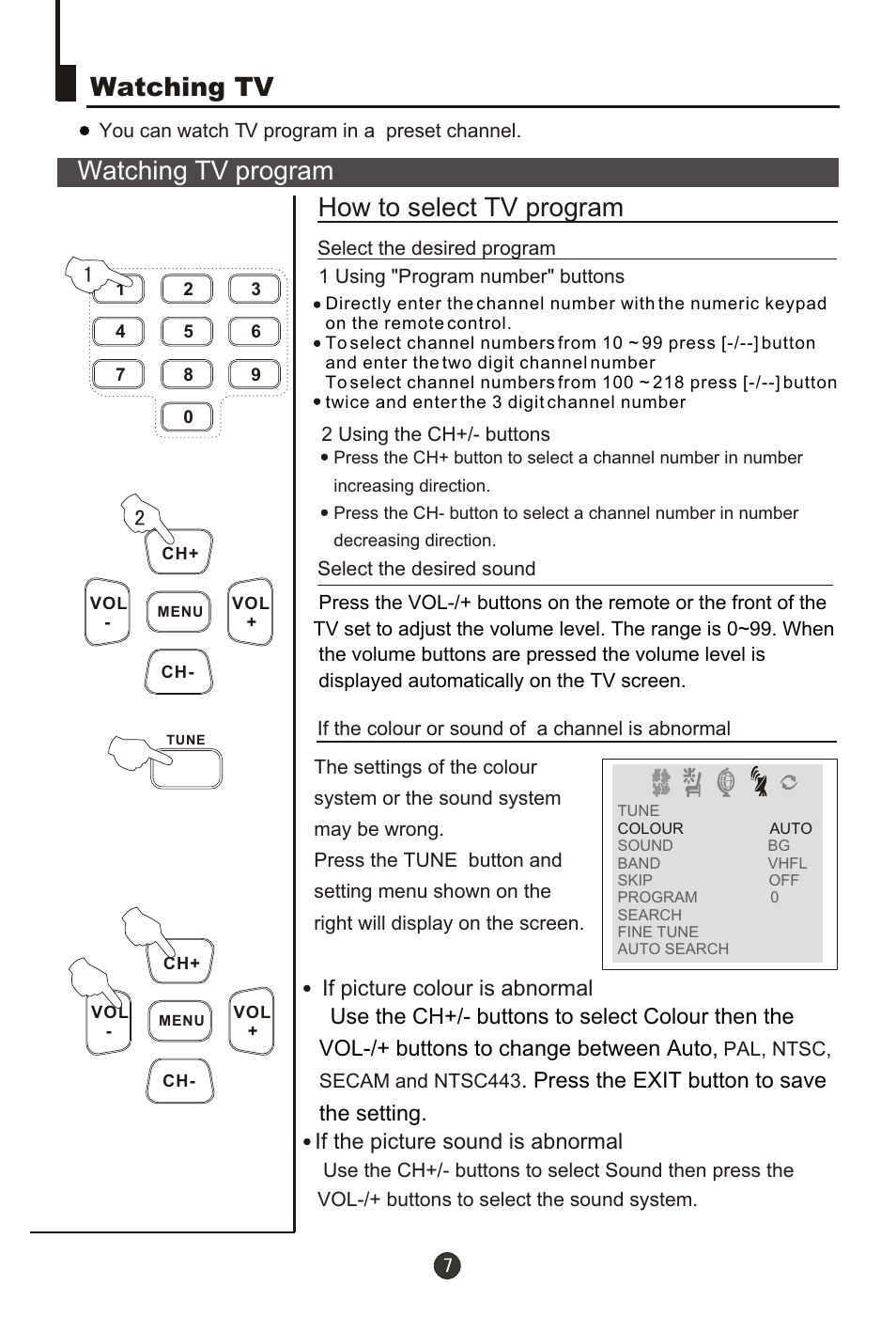 Т³гж 8, Watching tv watching tv program, How to select tv program | haier 29T9D User Manual | Page 8 / 26