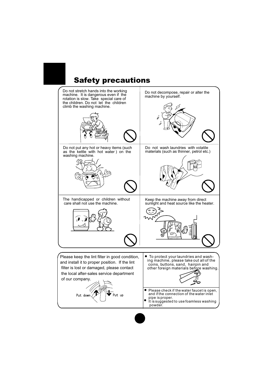 3safety precautions | haier HWM60-10 User Manual | Page 5 / 18