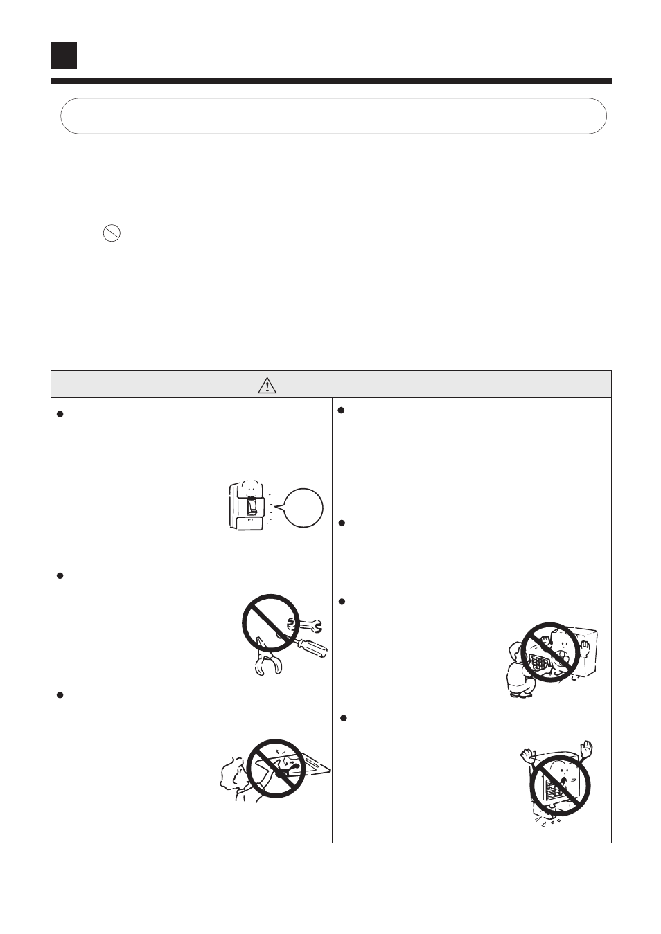 Safety cautions, Warning | haier AB092XCERA User Manual | Page 8 / 25