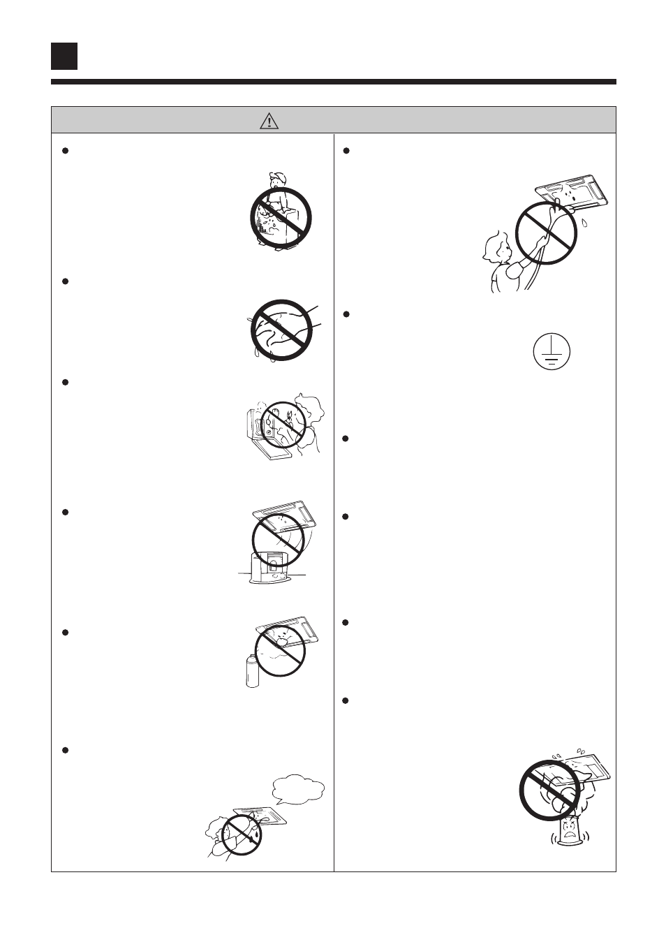 Safety cautions, Warning | haier AB092XCERA User Manual | Page 9 / 25