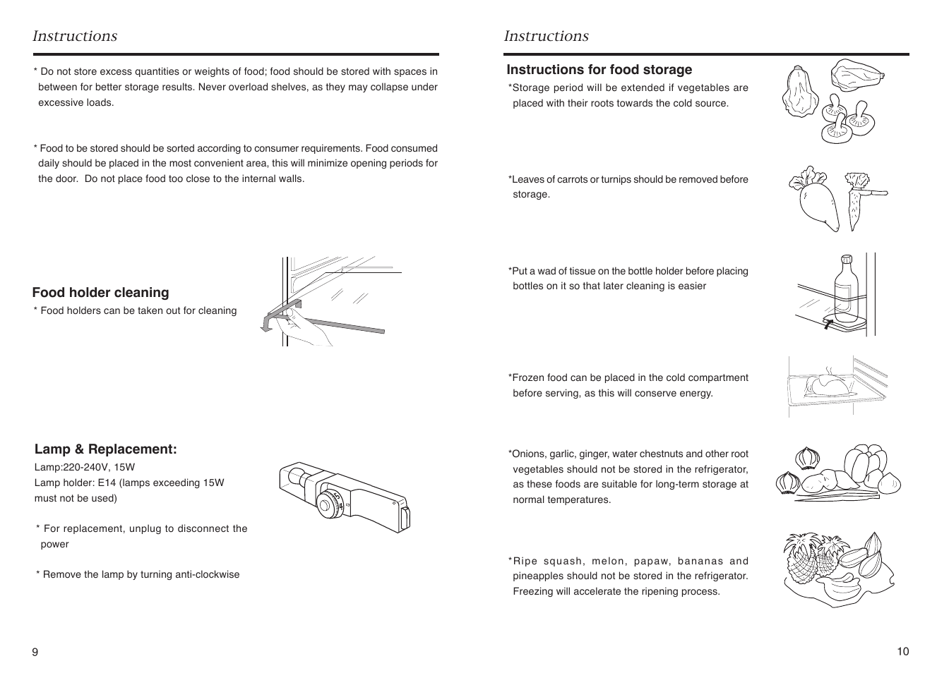 Instructions | haier HR-145A User Manual | Page 7 / 30