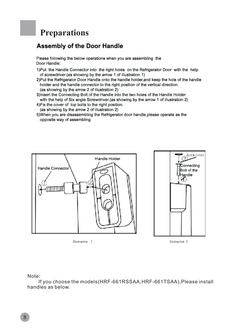 Preparations | haier HRF-663ISB2* User Manual | Page 10 / 42