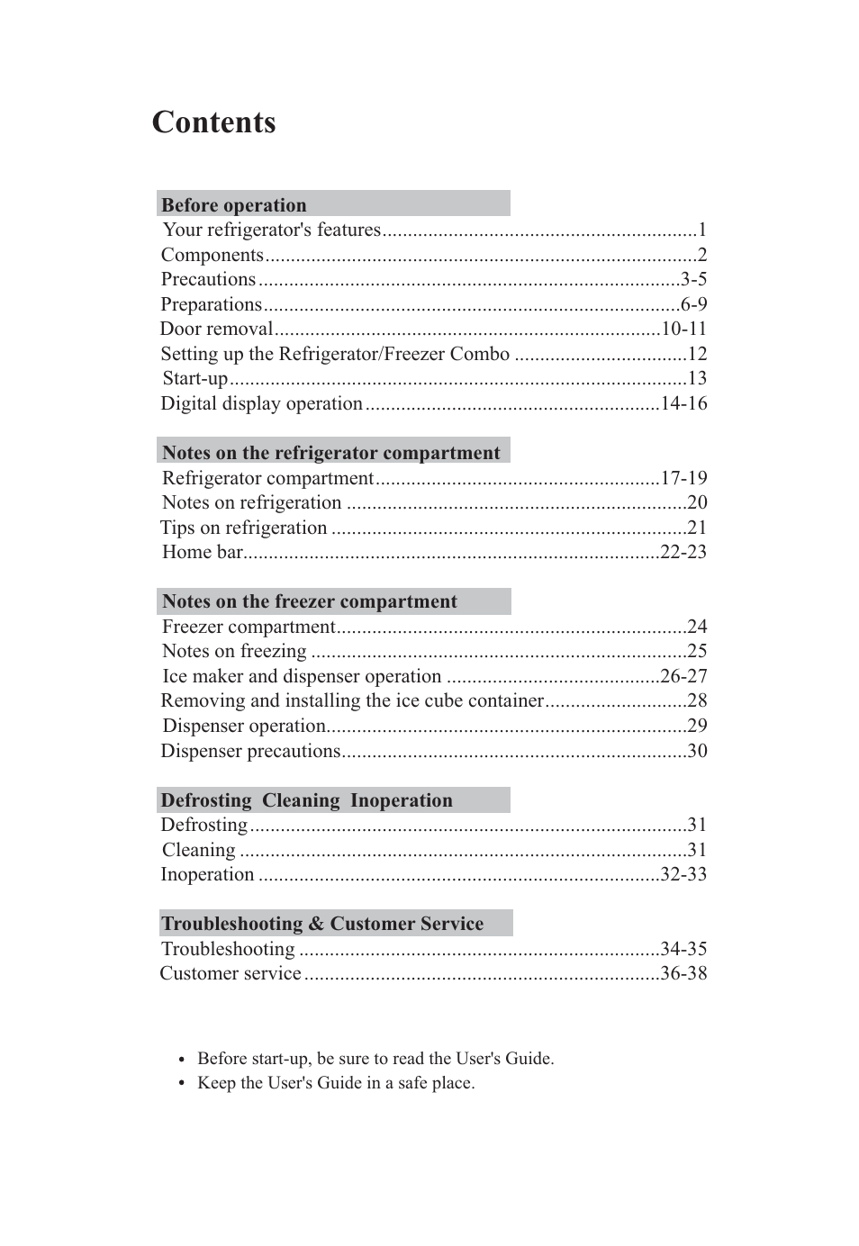 haier HRF-663ISB2* User Manual | Page 2 / 42