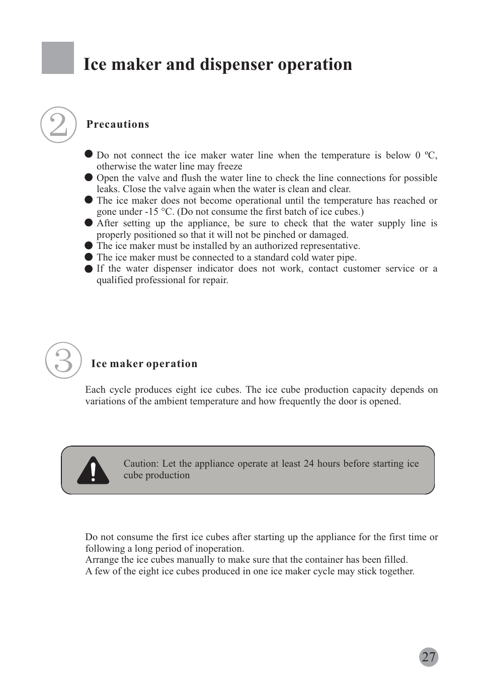 Ice maker and dispenser operation | haier HRF-663ISB2* User Manual | Page 29 / 42