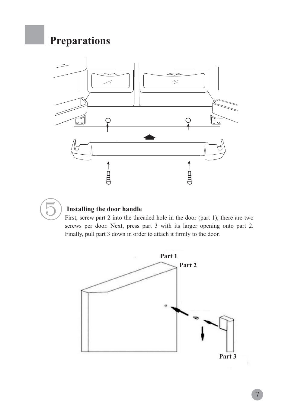 Preparations | haier HRF-663ISB2* User Manual | Page 9 / 42