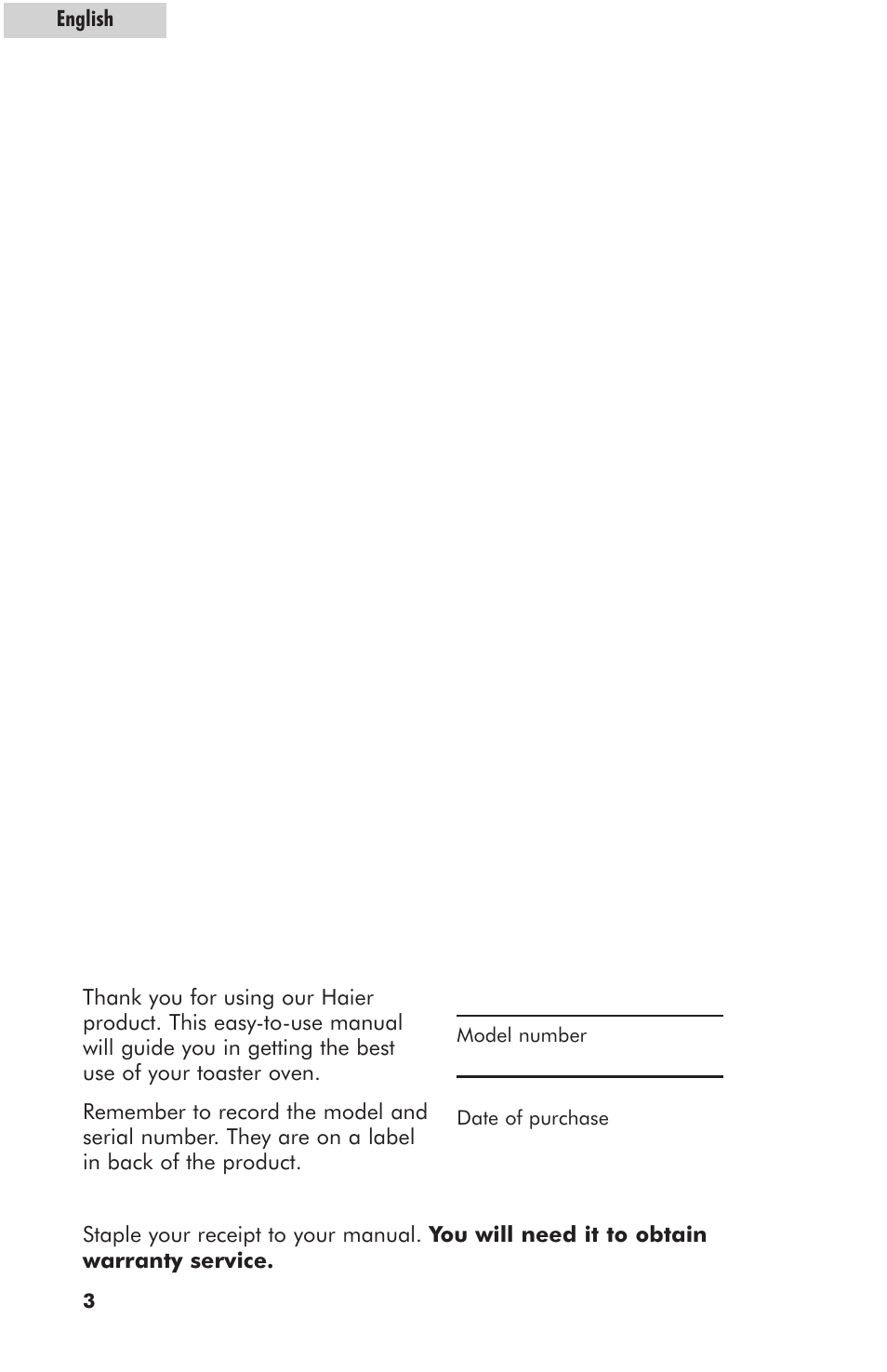 haier RTO1400SS User Manual | Page 4 / 16