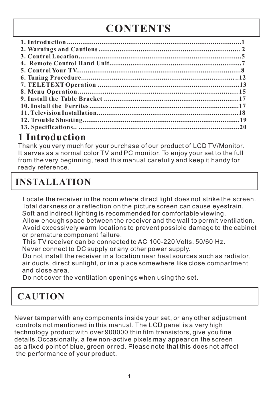 haier L15SV6-A0 User Manual | Page 2 / 22
