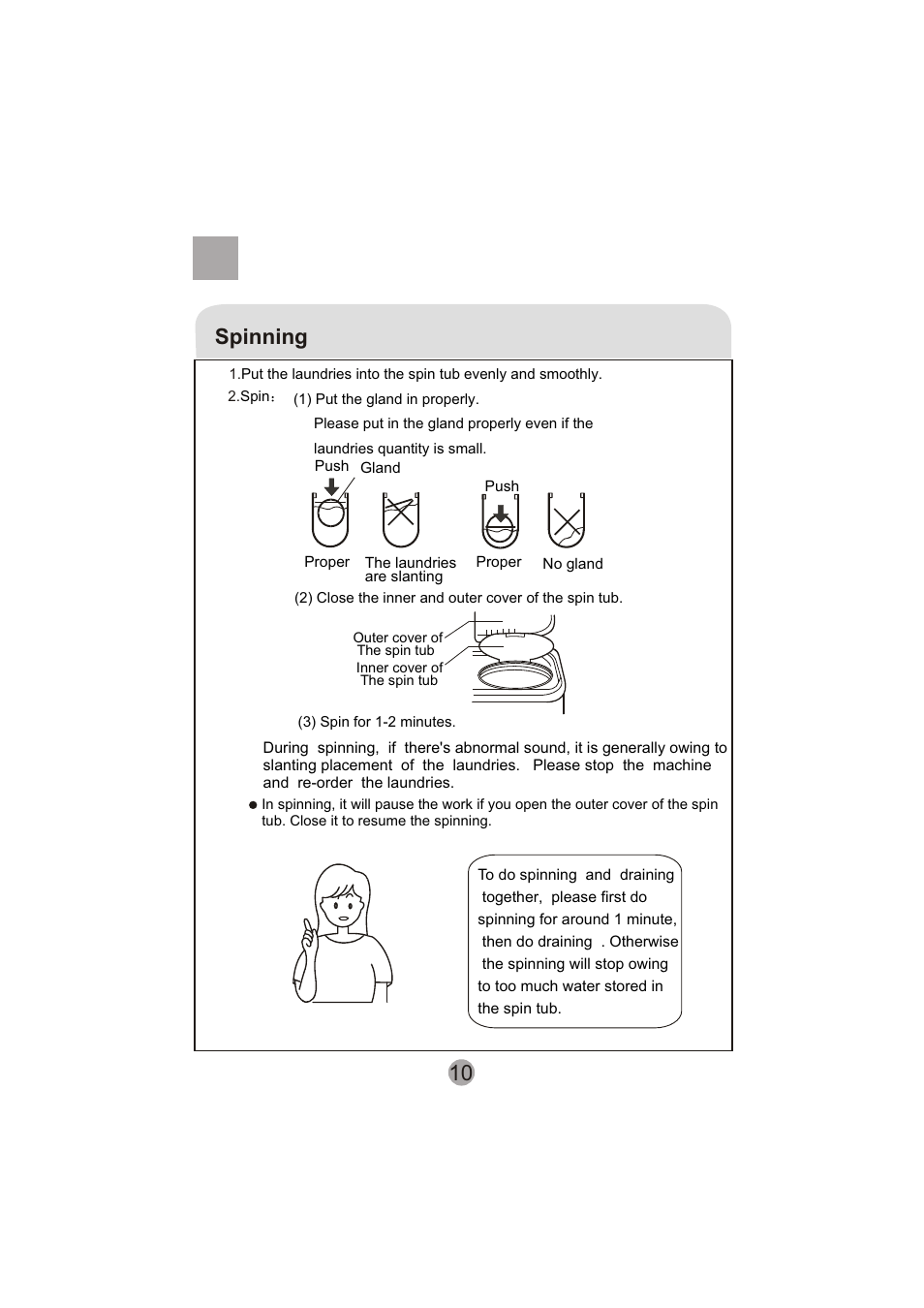 10 spinning | haier HWM90-0713S User Manual | Page 12 / 18