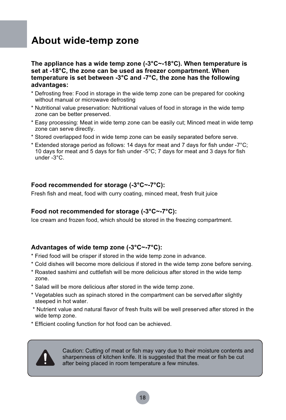 Т³гж 19, About wide-temp zone | haier HRF-349NAA User Manual | Page 19 / 29