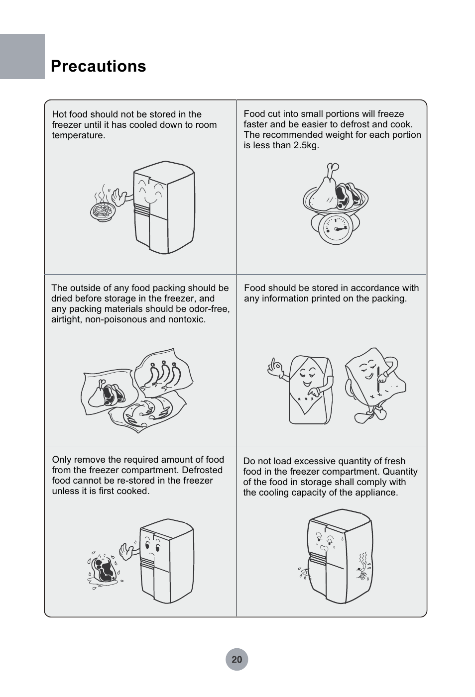 Т³гж 21, Precautions | haier HRF-349NAA User Manual | Page 21 / 29