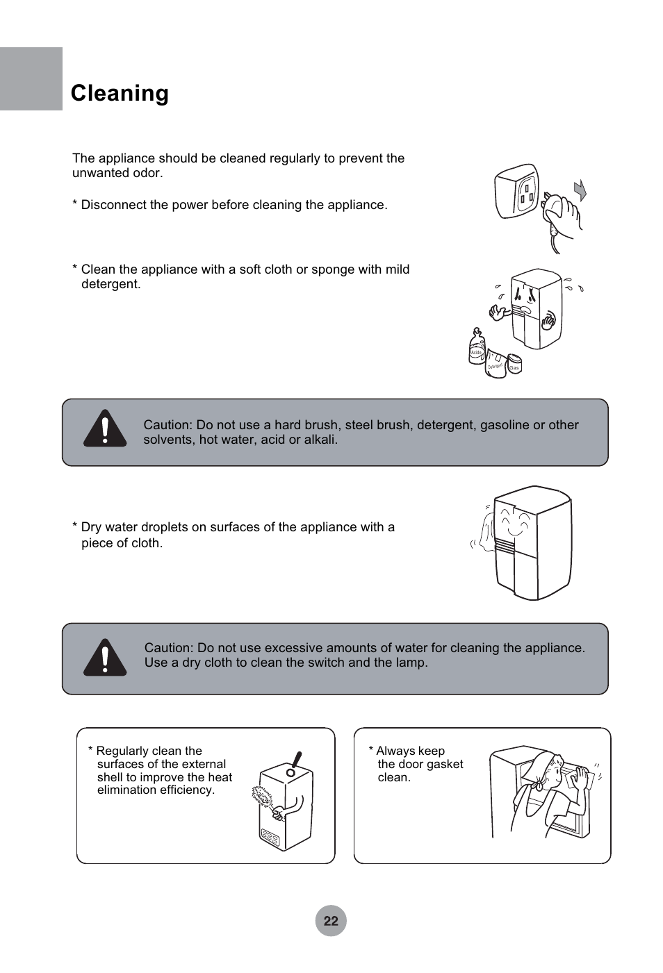 Т³гж 23, Cleaning | haier HRF-349NAA User Manual | Page 23 / 29