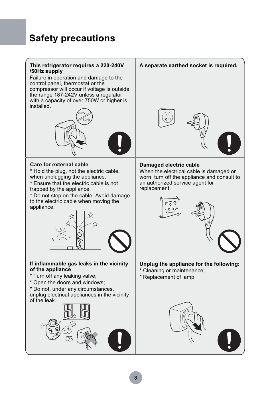 Т³гж 4, Safety precautions | haier HRF-349NAA User Manual | Page 4 / 29