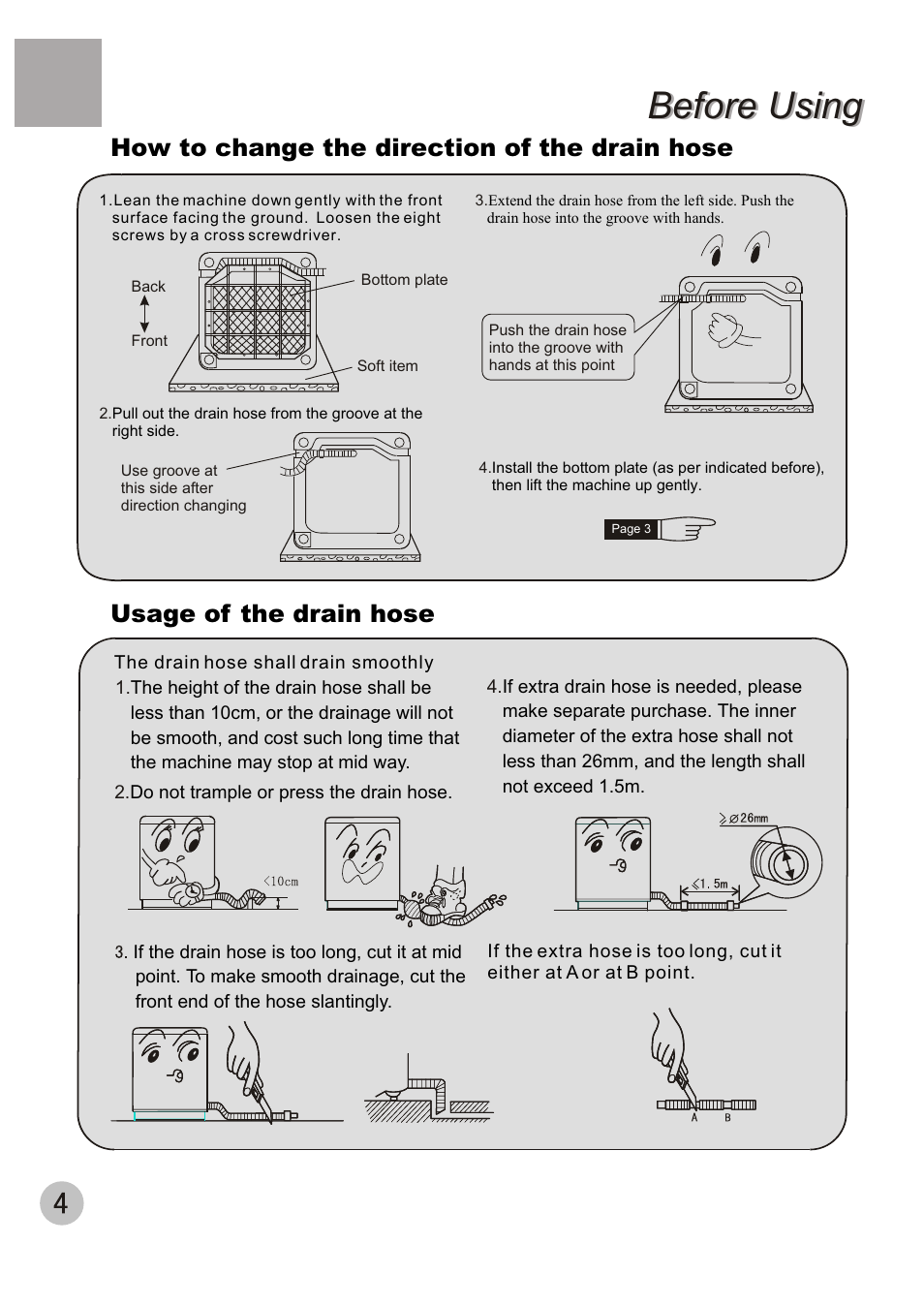 Before using | haier XQB70-10 User Manual | Page 6 / 20