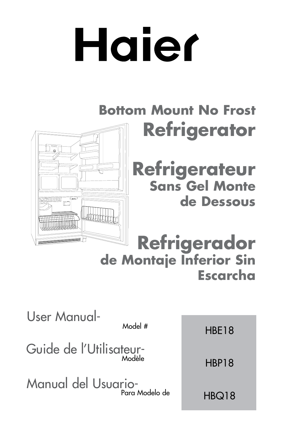 haier HBE18 User Manual | 84 pages