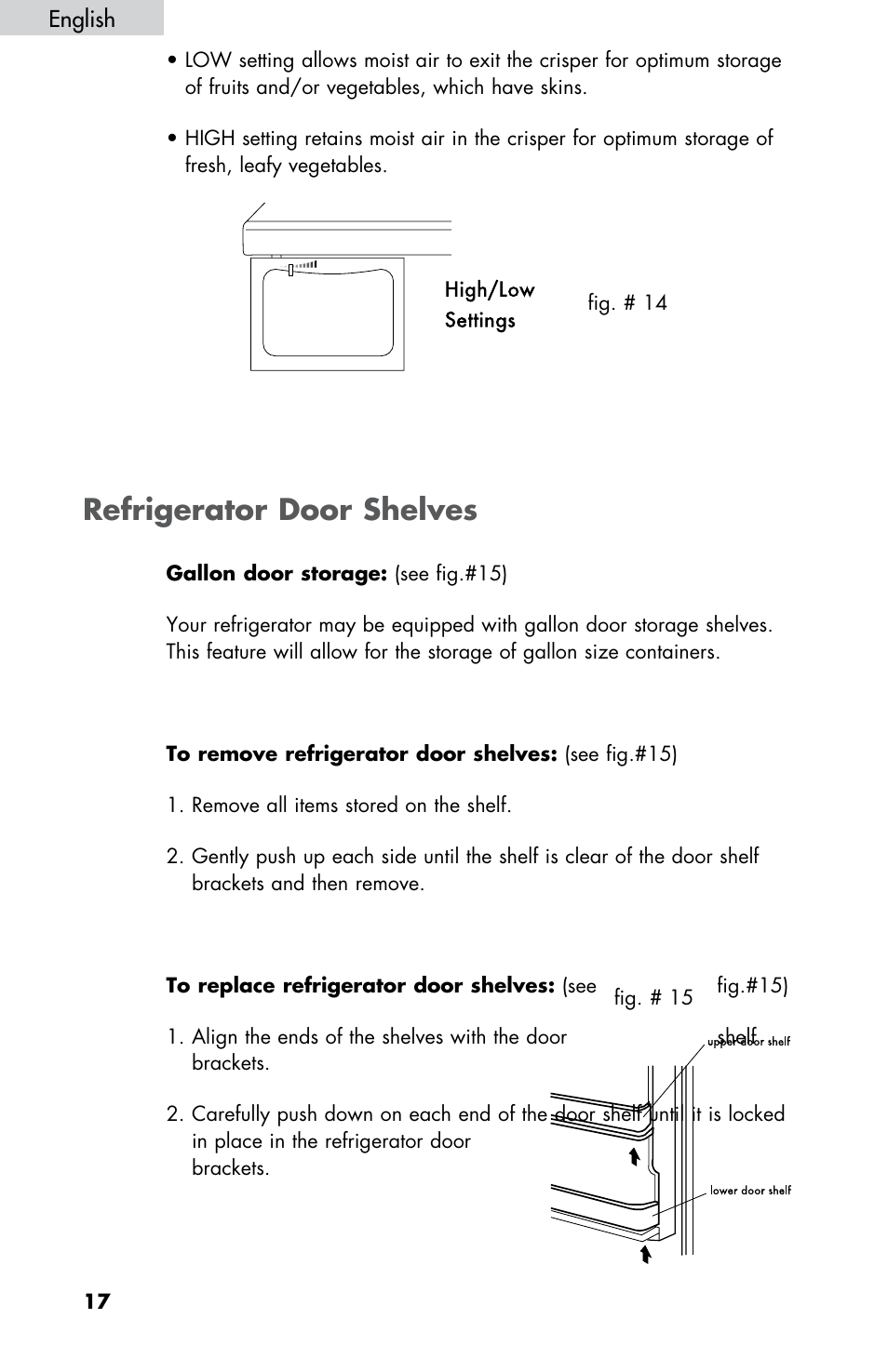 Refrigerator door shelves | haier HBE18 User Manual | Page 18 / 84