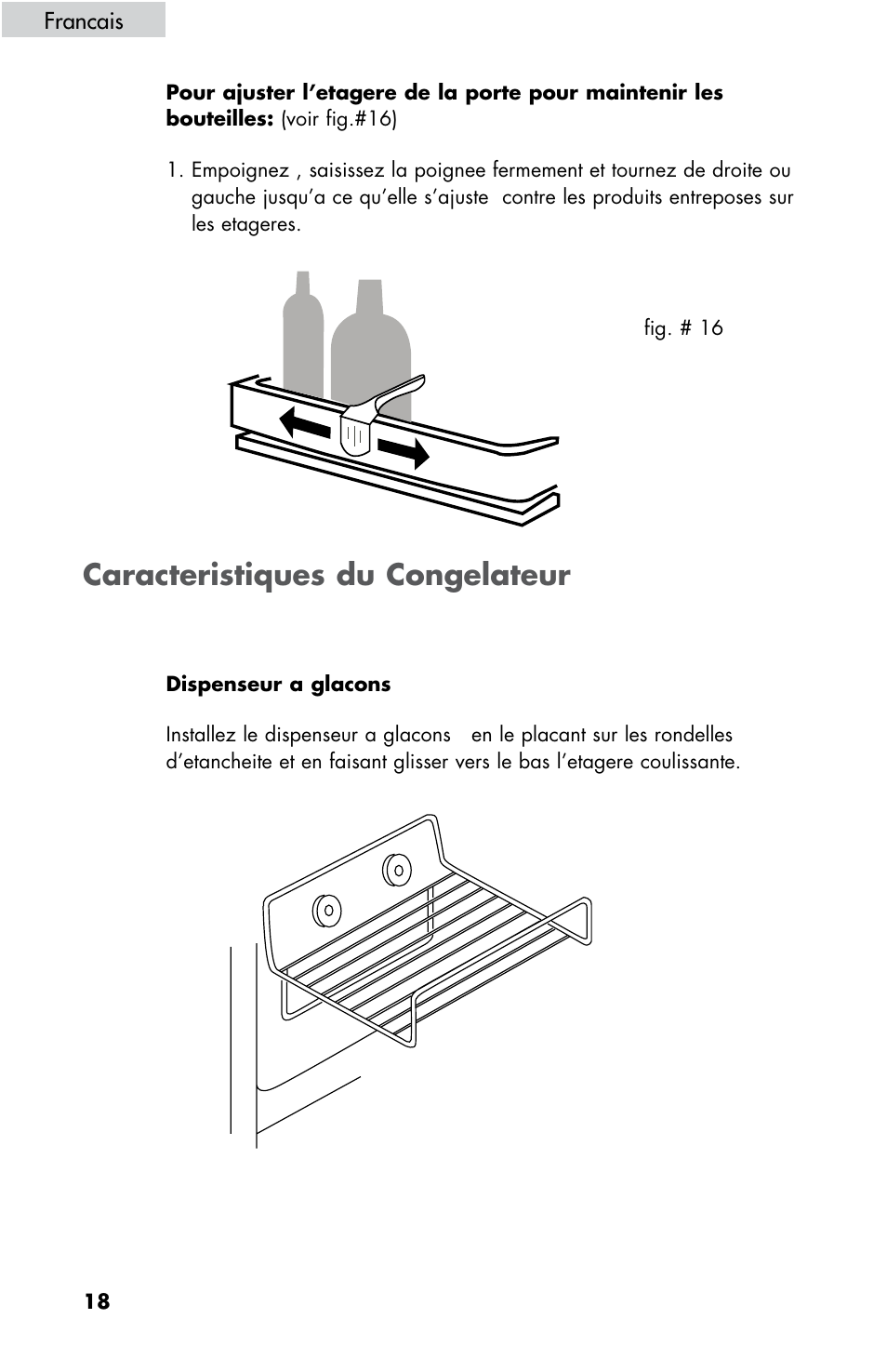 Caracteristiques du congelateur | haier HBE18 User Manual | Page 46 / 84