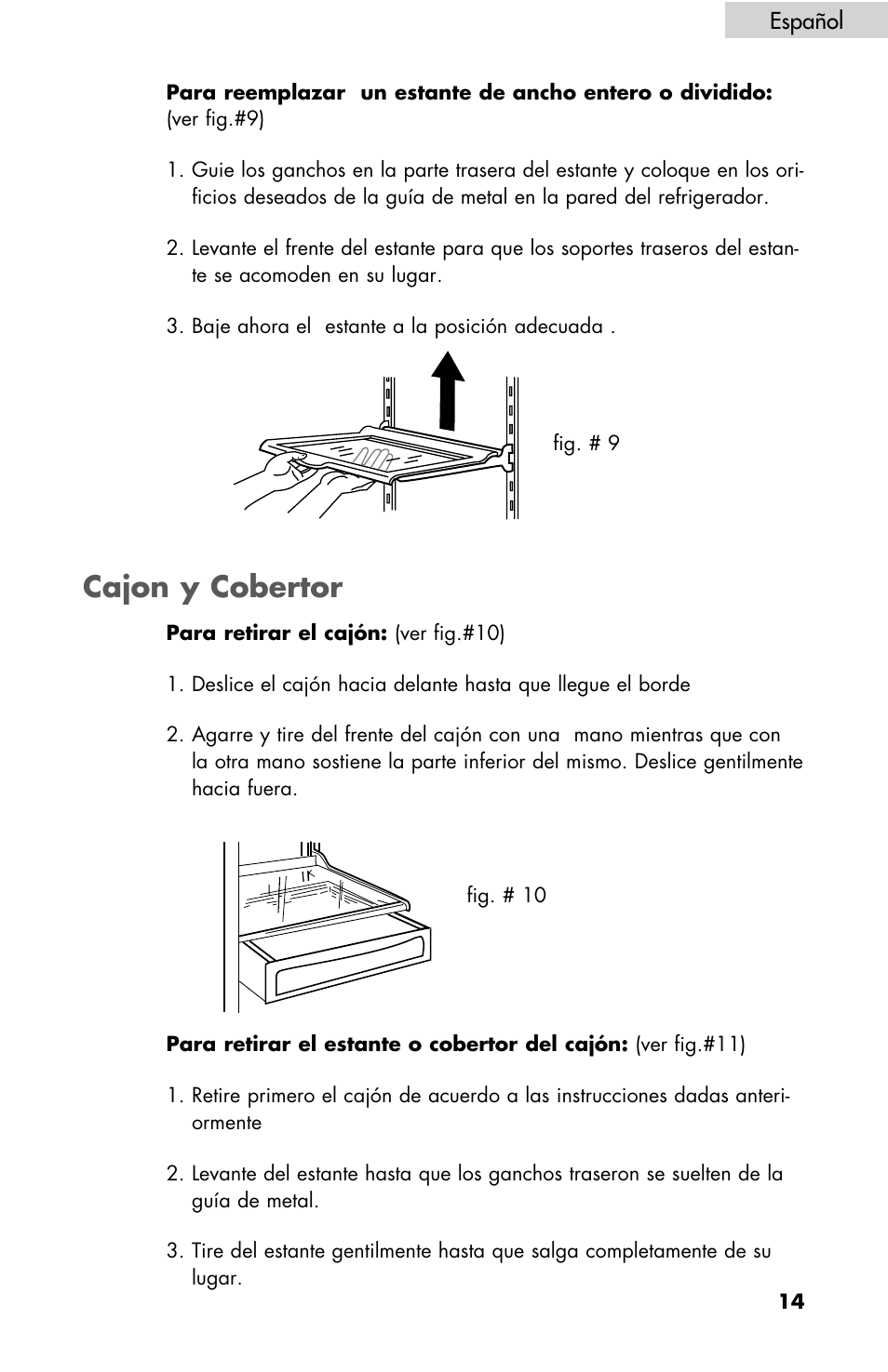 Cajon y cobertor | haier HBE18 User Manual | Page 69 / 84