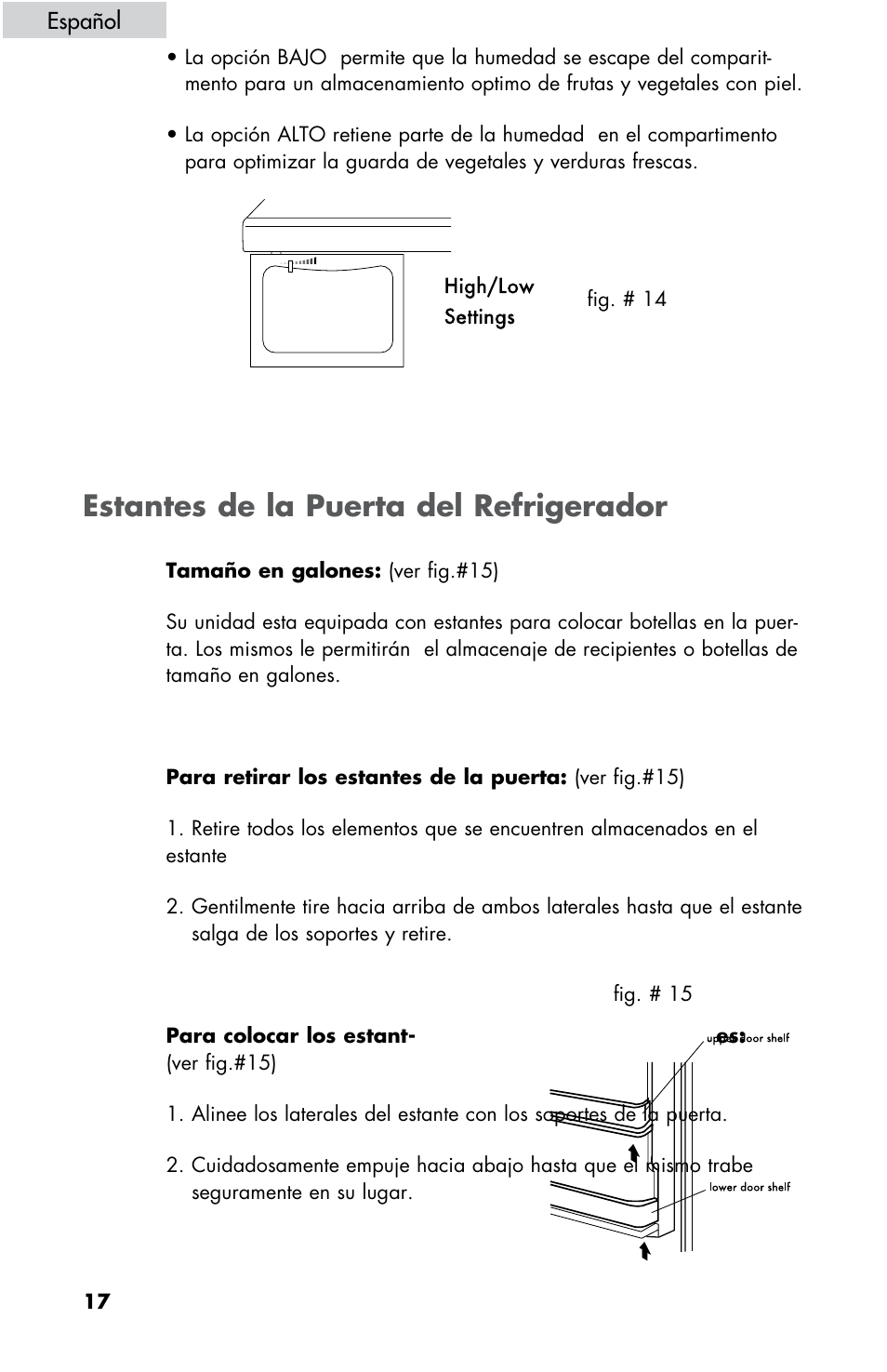 Estantes de la puerta del refrigerador | haier HBE18 User Manual | Page 72 / 84