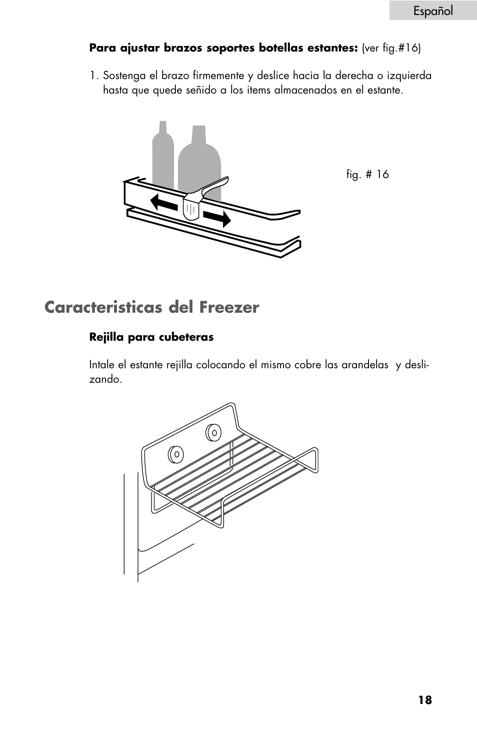 Caracteristicas del freezer | haier HBE18 User Manual | Page 73 / 84