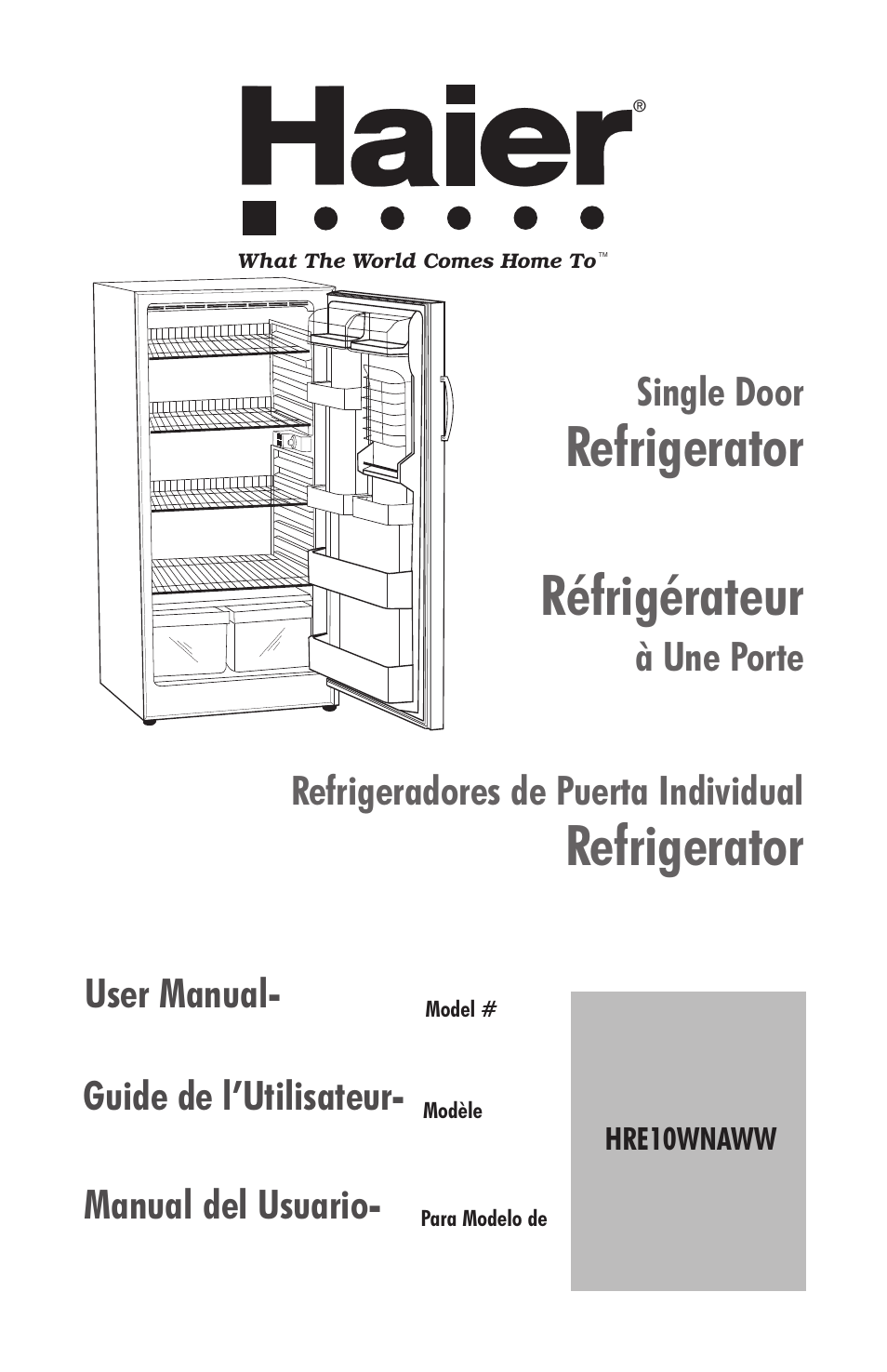 haier HRE10WNAWW User Manual | 21 pages