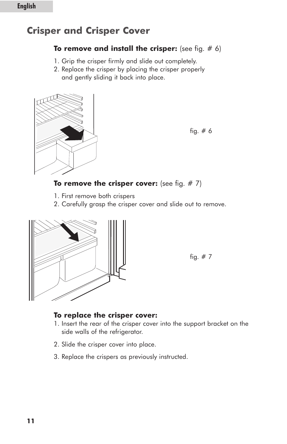 Crisper and crisper cover | haier HRE10WNAWW User Manual | Page 12 / 21