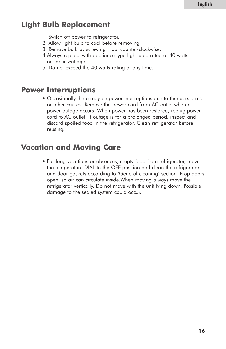 haier HRE10WNAWW User Manual | Page 17 / 21
