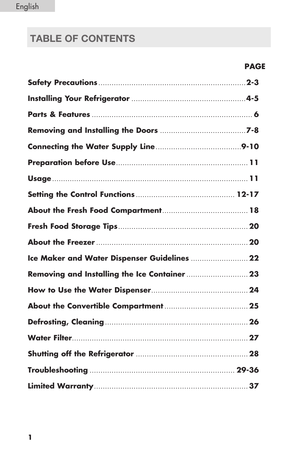 haier RBFS21 User Manual | Page 2 / 116