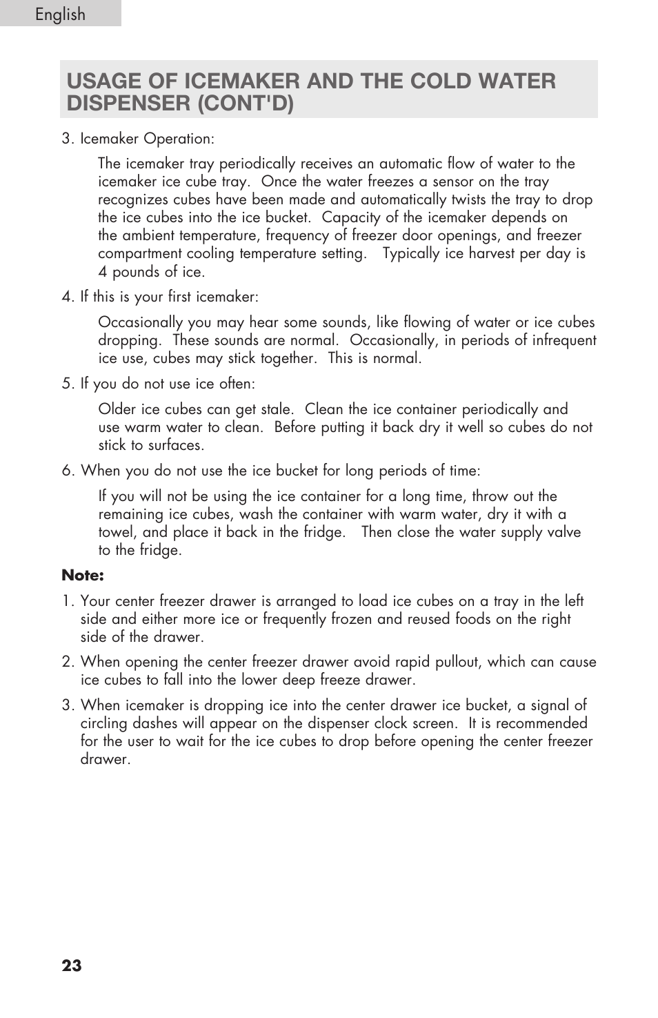 haier RBFS21 User Manual | Page 24 / 116