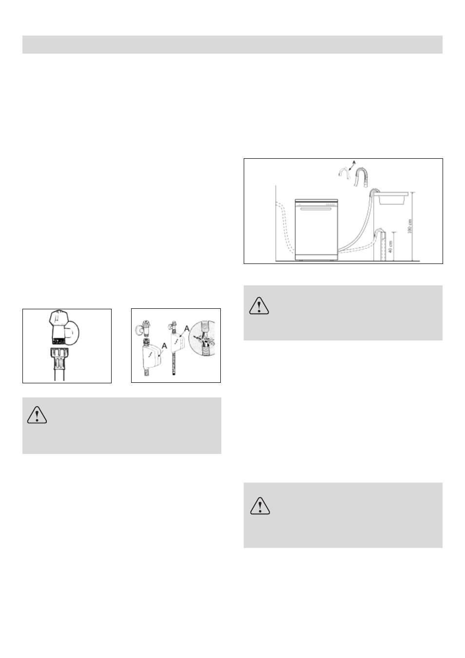 Installation, Comment mettre l'appareil au niveau, Comment installer l'appareil | Protection contre les risques d'inondation, Branchement électrique | haier DW12-PFE1 ME User Manual | Page 24 / 72