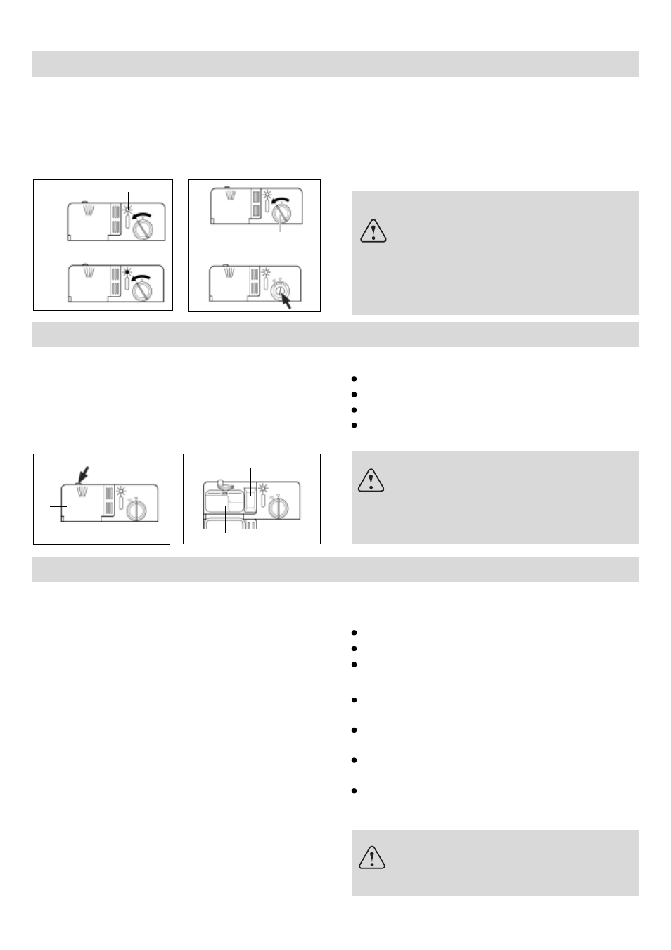 Rellenar el abrillantador, Detergente, Vajilla no apropiada | El abrillantador, Carge del abrillantador, El detergente, Carga del detergente, Nuestro consejo, Daños en la cristalería y vajilla | haier DW12-PFE1 ME User Manual | Page 46 / 72