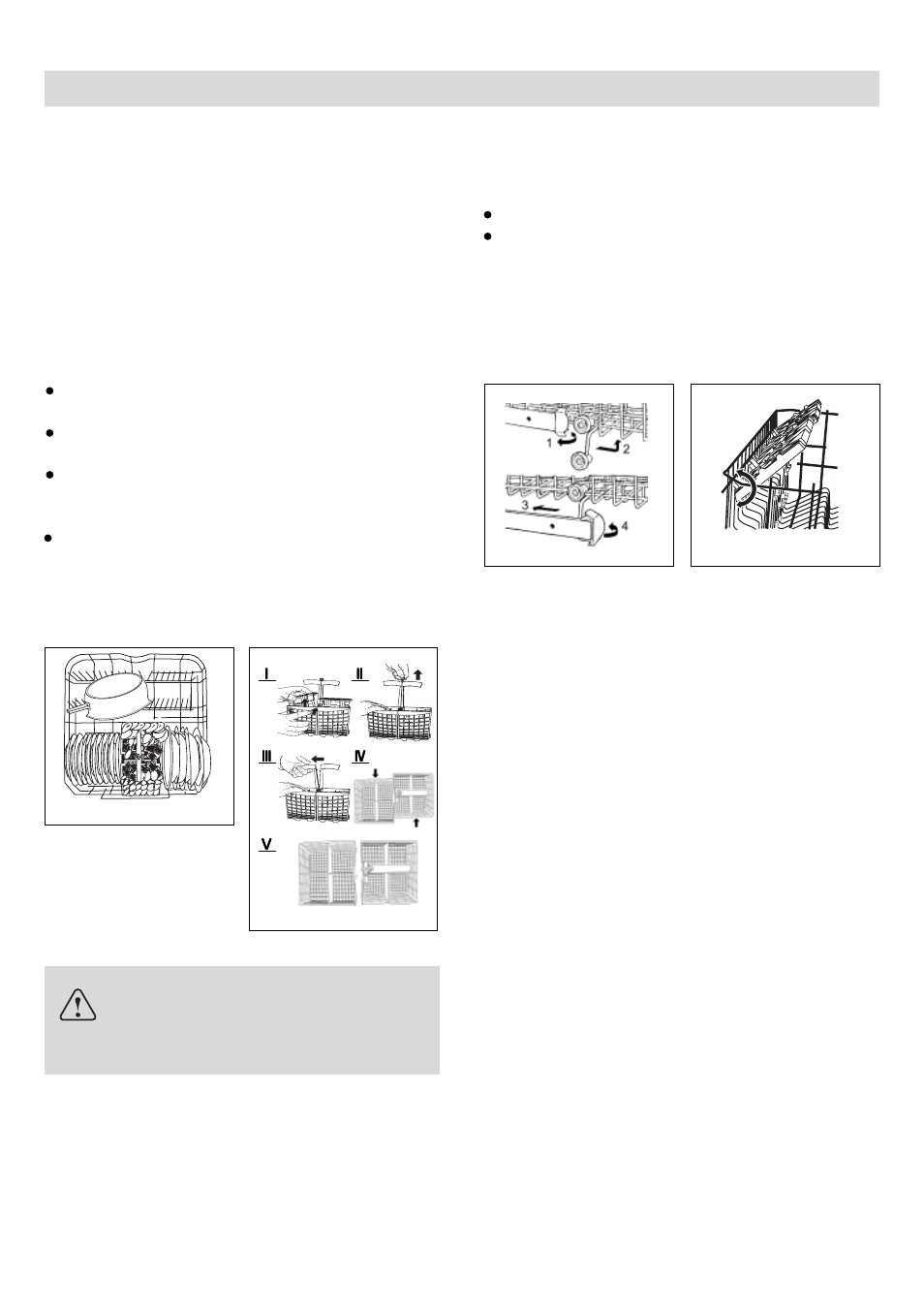 Colocación de la vajilla, Cómo utilizar la cesta inferior, El estante de soporte | haier DW12-PFE1 ME User Manual | Page 47 / 72