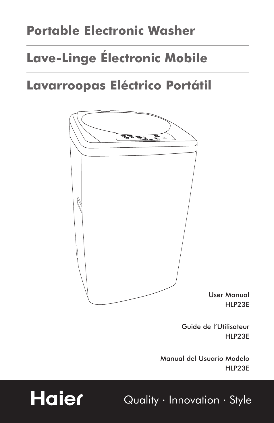 haier HLP23E User Manual | 60 pages