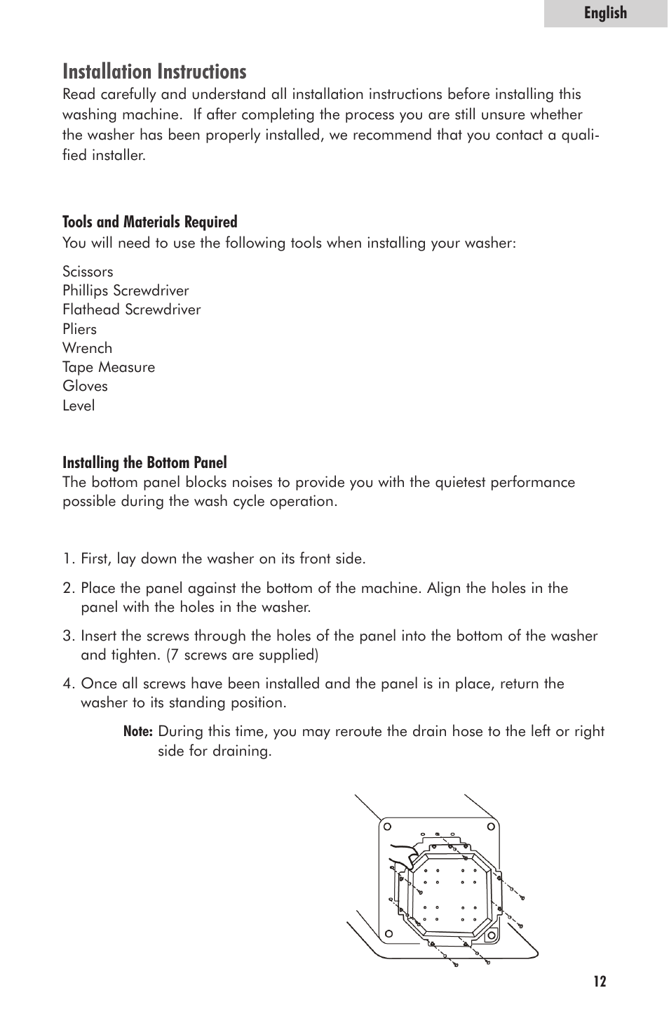 Installation instructions | haier HLP23E User Manual | Page 13 / 60
