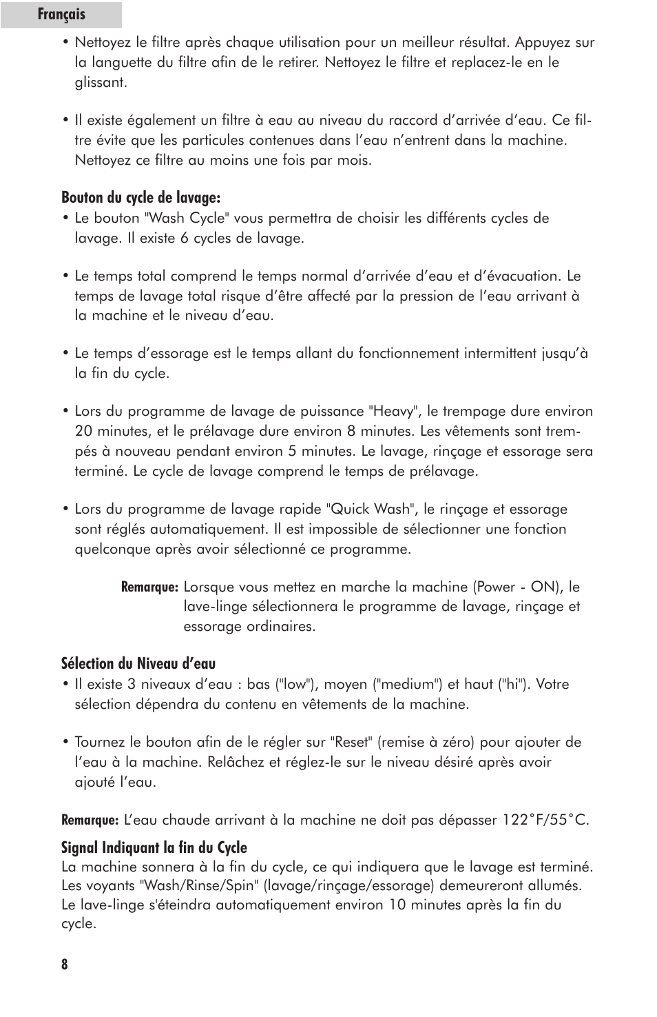 haier HLP23E User Manual | Page 28 / 60