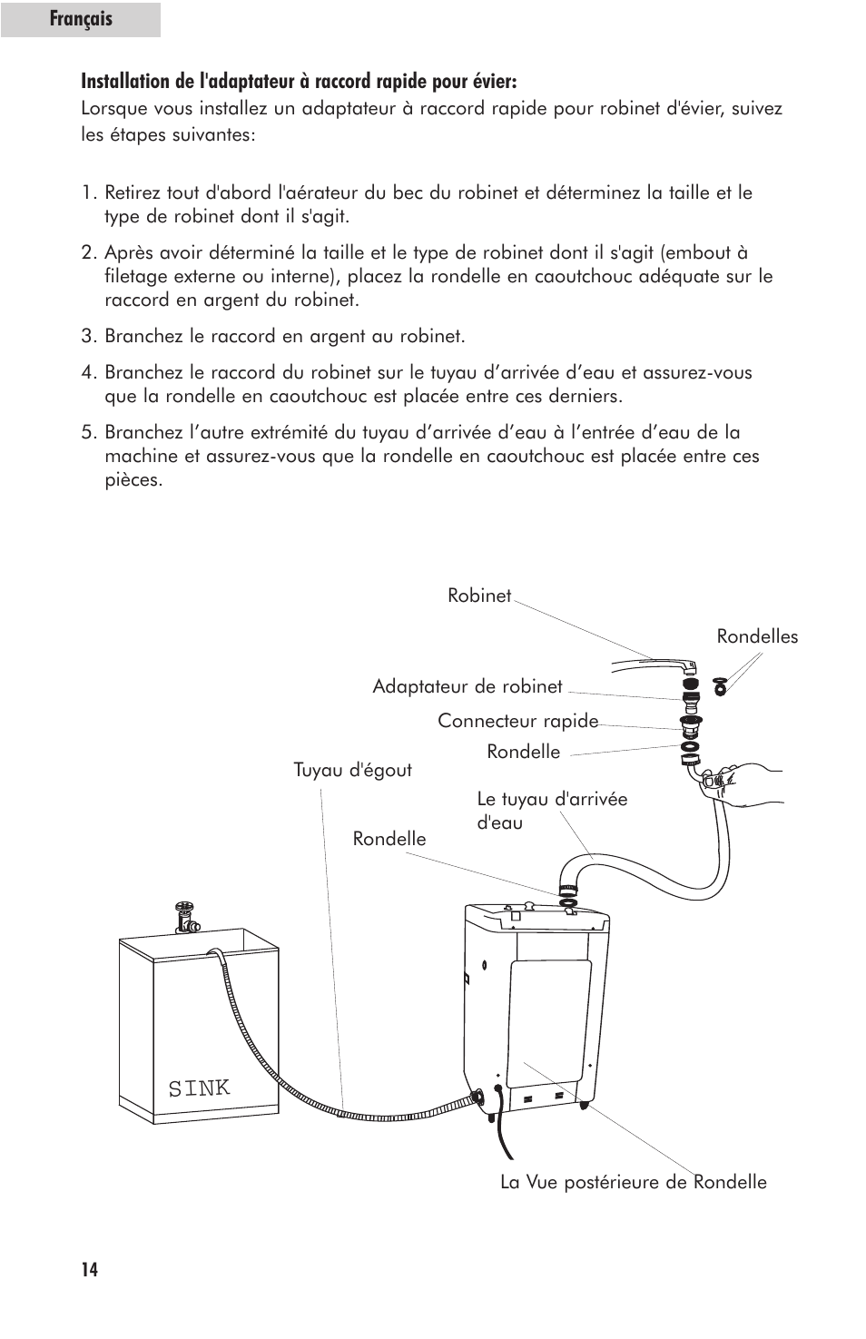 Sink | haier HLP23E User Manual | Page 34 / 60