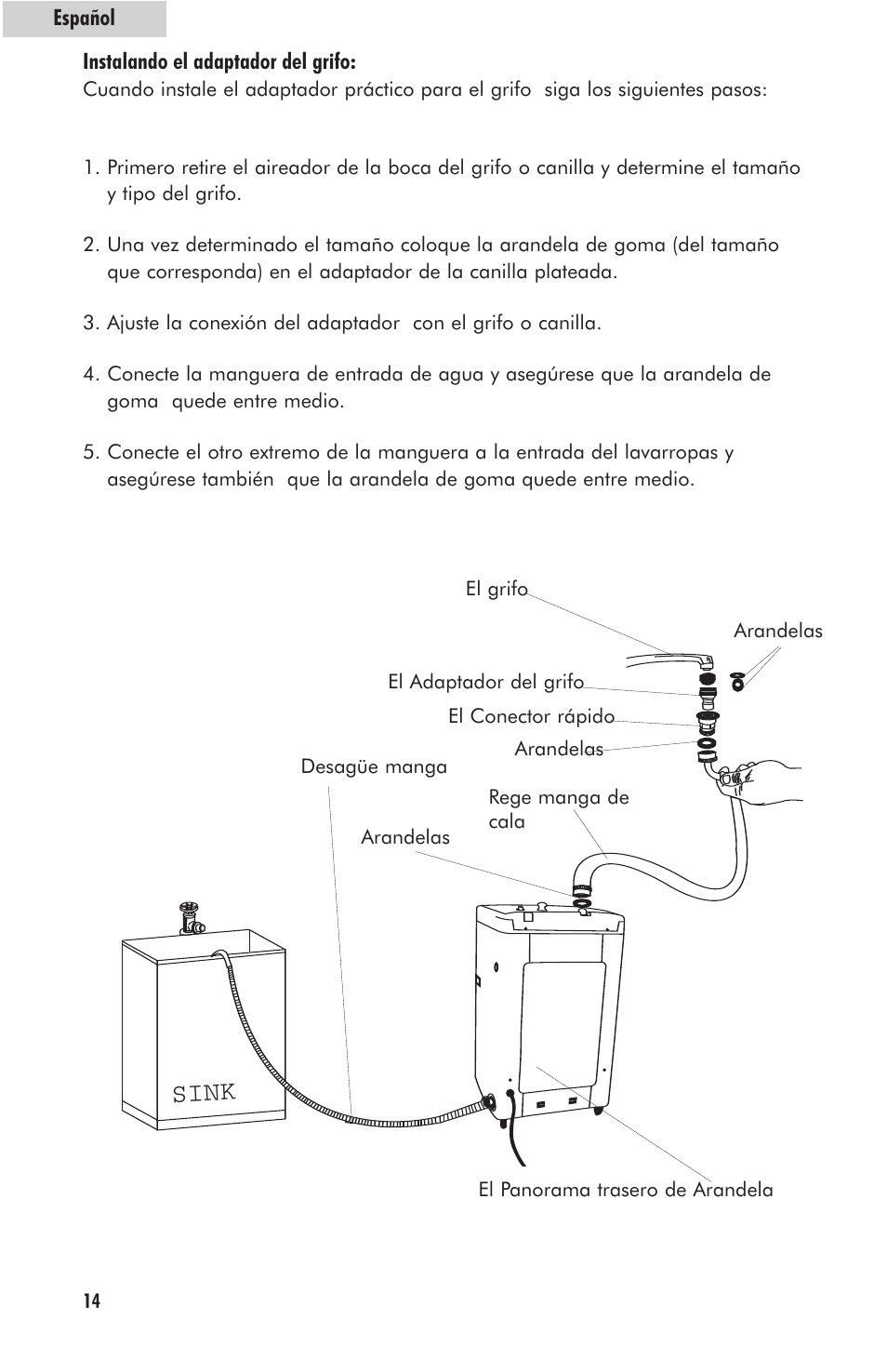 Sink | haier HLP23E User Manual | Page 54 / 60