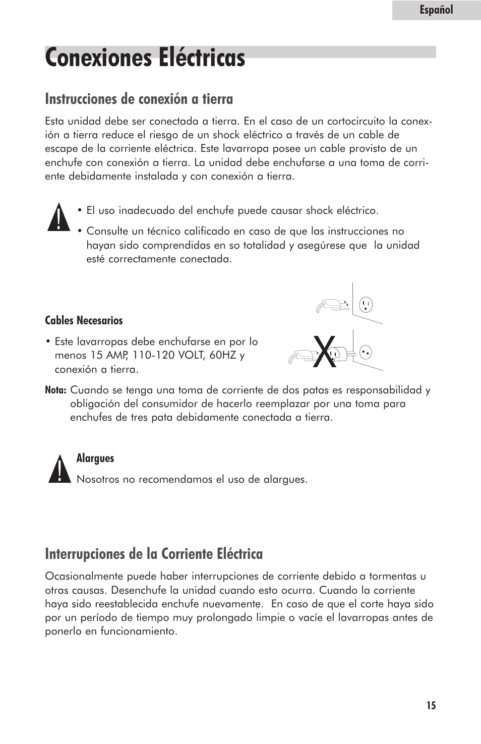 Conexiones eléctricas | haier HLP23E User Manual | Page 55 / 60