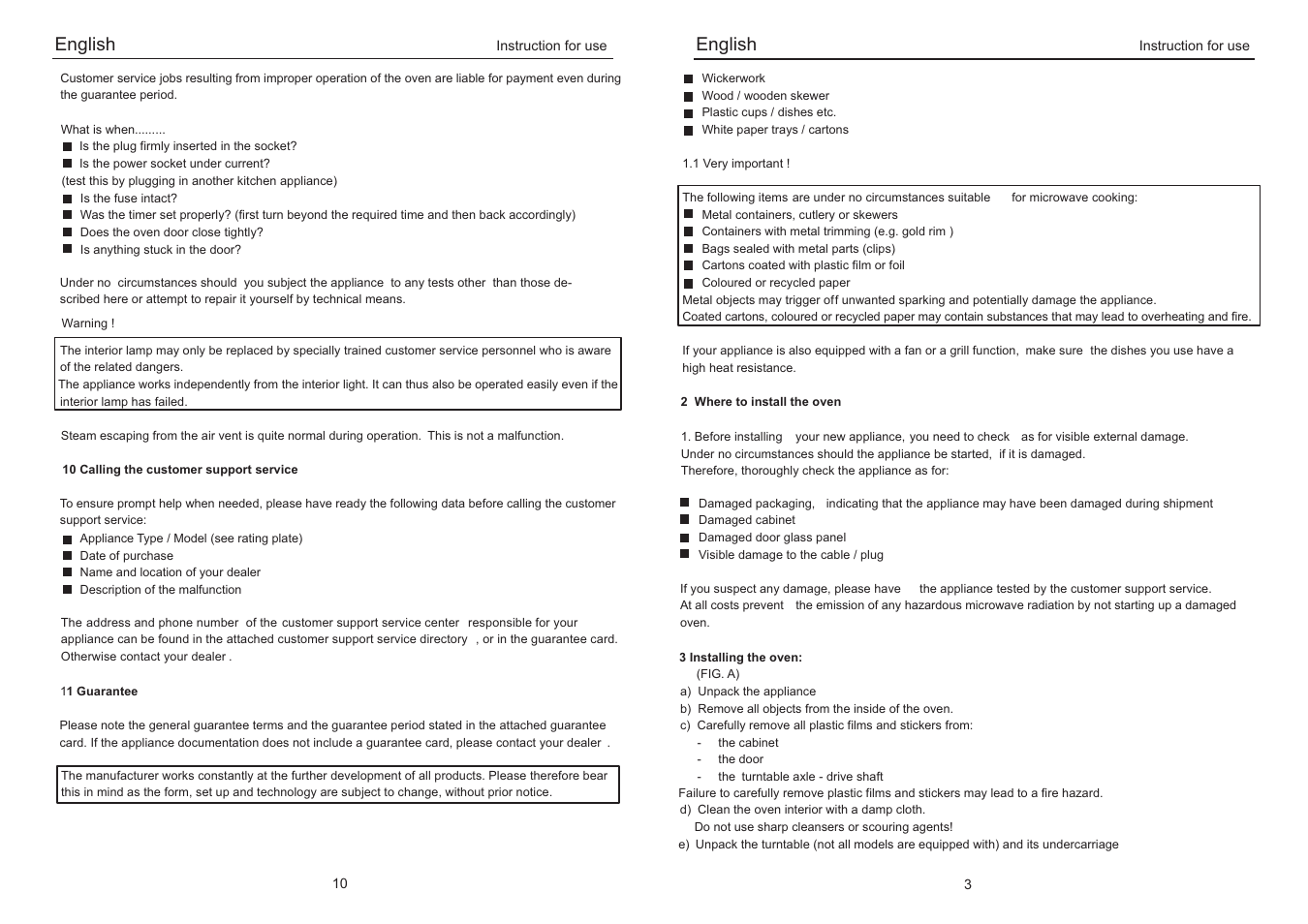 English | haier EB-3690EG User Manual | Page 5 / 8