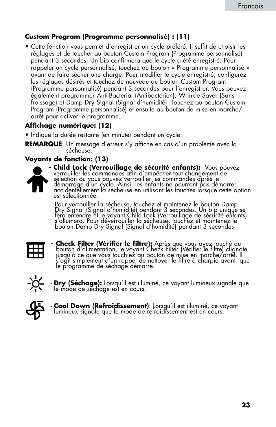 haier CHDE5300AW User Manual | Page 59 / 107