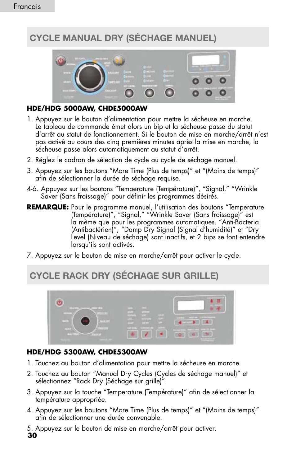 haier CHDE5300AW User Manual | Page 66 / 107