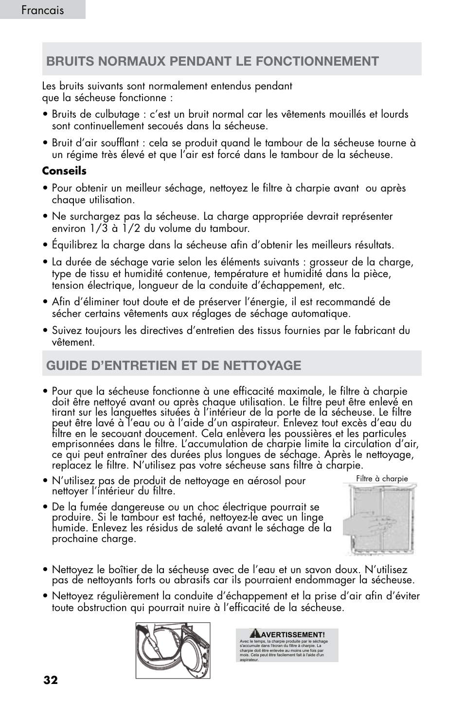 Francais | haier CHDE5300AW User Manual | Page 68 / 107